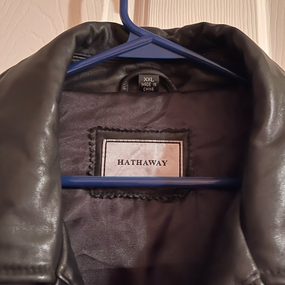 ***NEARLY NEW CONDITION*** Men’s Black Leather Hathaway Jacket - Picture 2 of 11